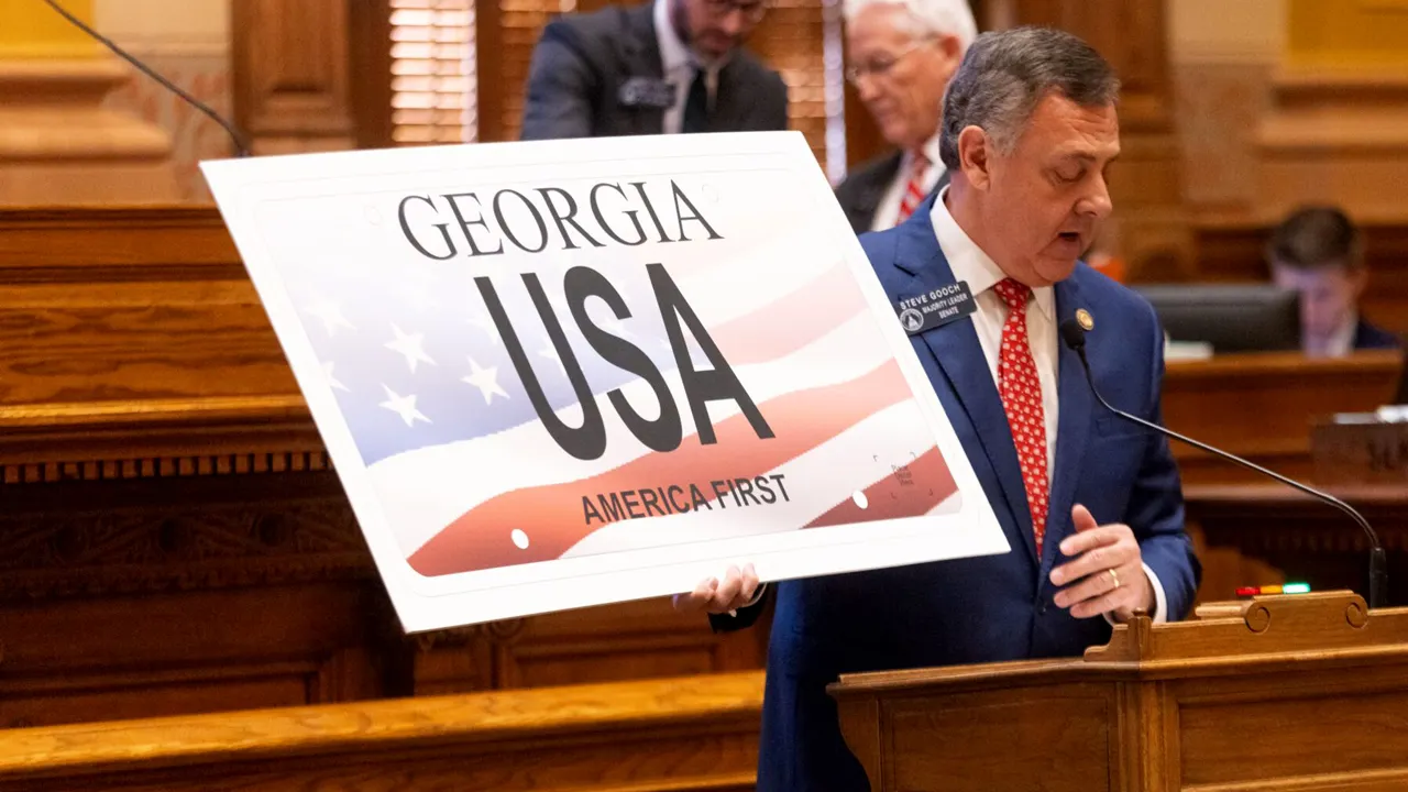 Georgia introduces a new 'America First' license plate with an annual cost of $90