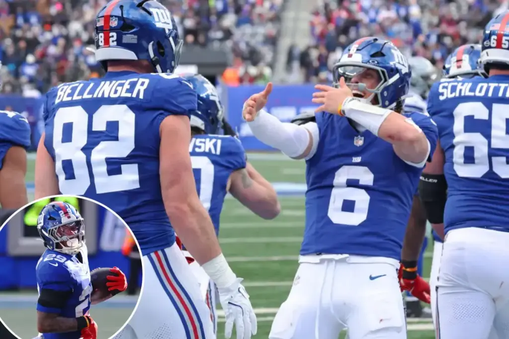 Giants finish the season with a second consecutive win, impacting their draft position negatively.