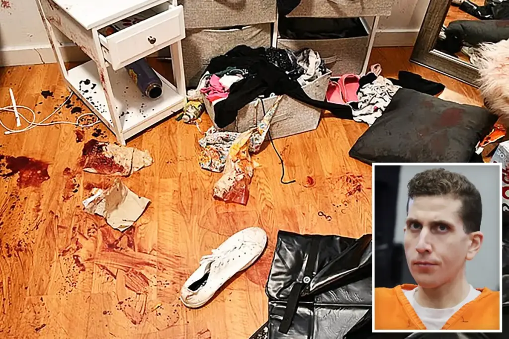 Graphic leaked images reveal blood-stained rooms of Idaho college students murdered by Bryan Kohberger.