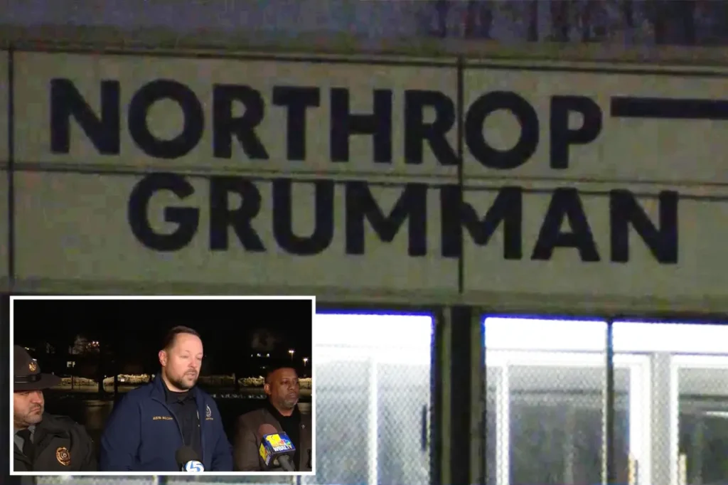 Guard charged with killing colleague during performance review at Northrop Grumman