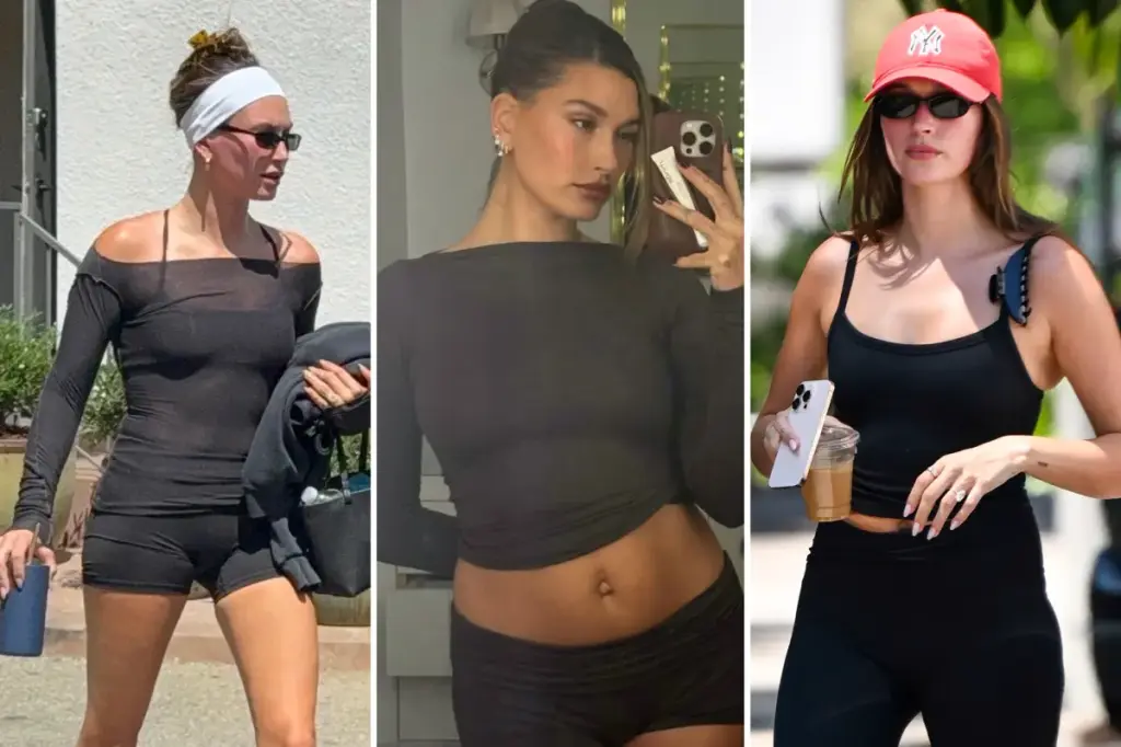Hailey Bieber continues to sport Form workout clothing