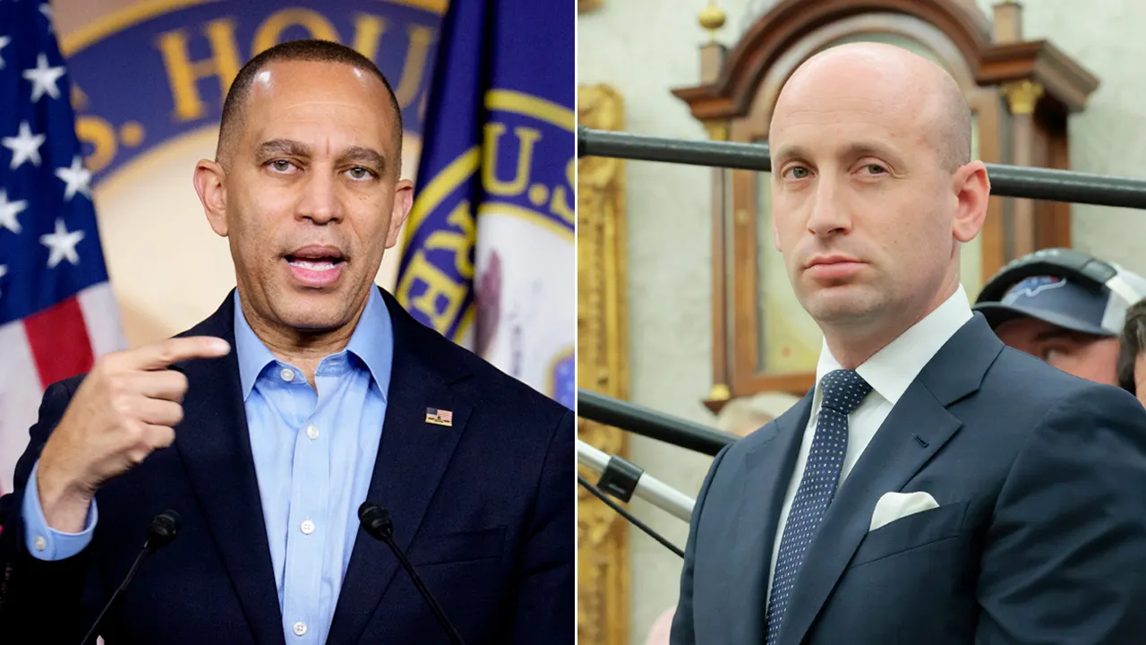 Hakeem Jeffries, a leading House Democrat, criticizes Stephen Miller, calling him a 'hateful bigot'