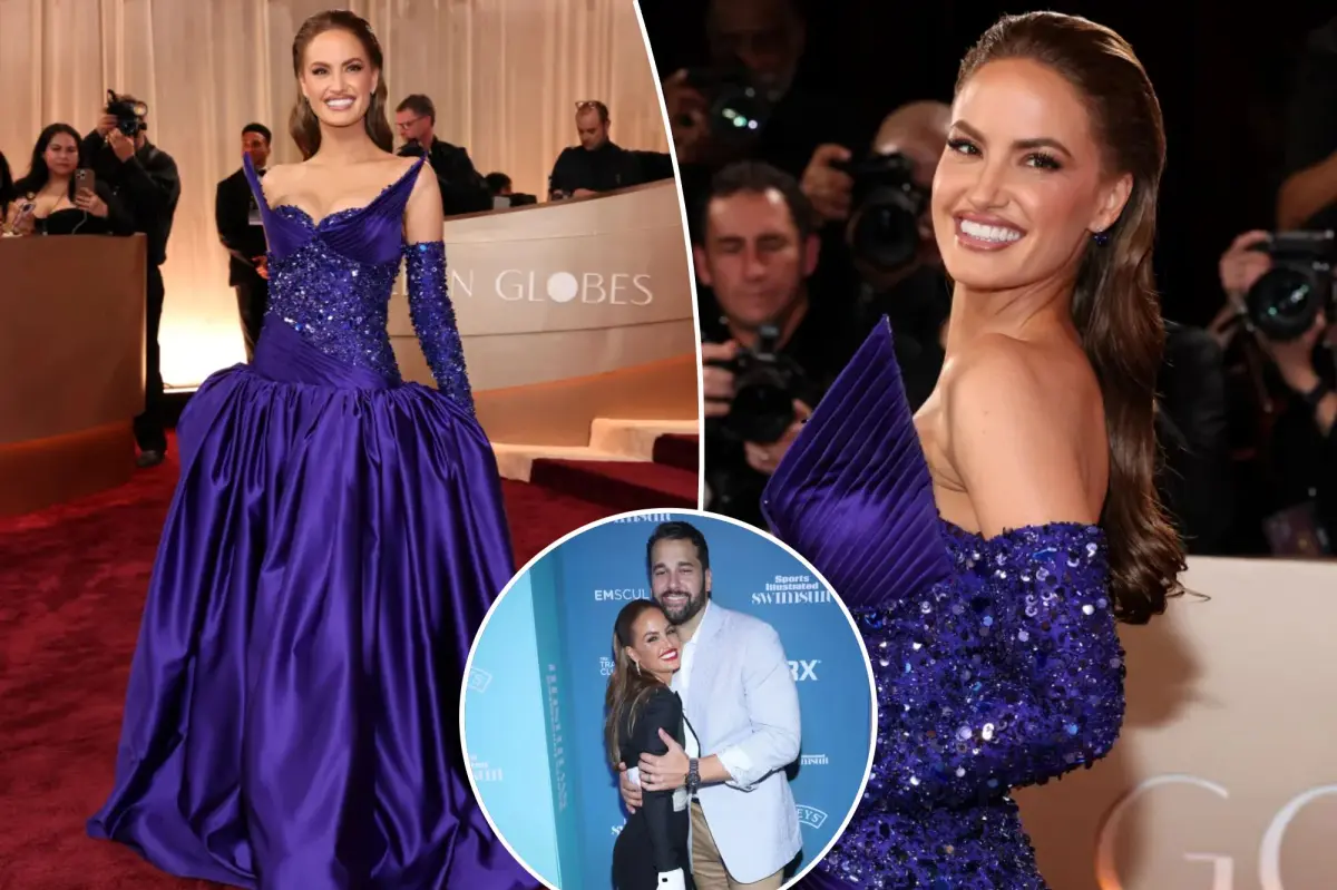 Haley Kalil appears at the Golden Globes following drama with her NFL ex.