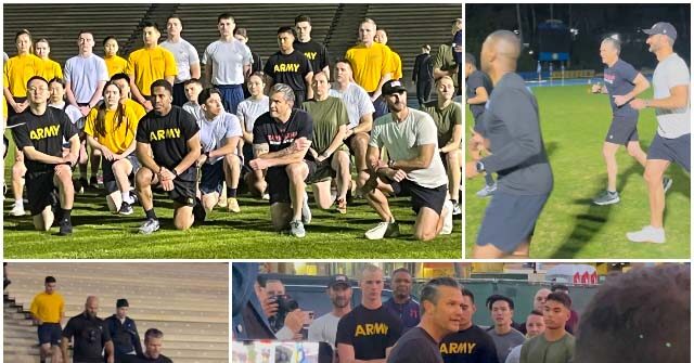 Hegseth, the War Secretary, Exercises with ROTC Cadets at UCLA