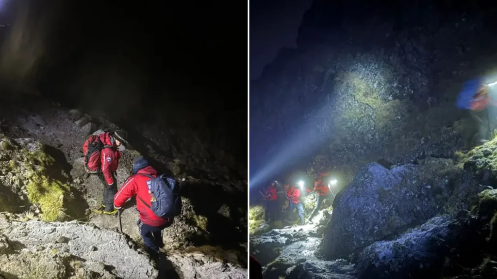 Hikers saved from England's tallest mountain reportedly leave without paying hotel bill