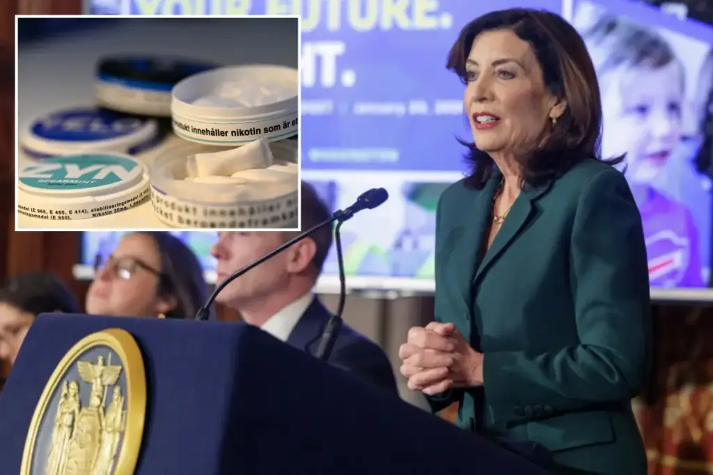 Hochul advocates for a new tax on ZYN and nicotine products in New York, but critics are upset.