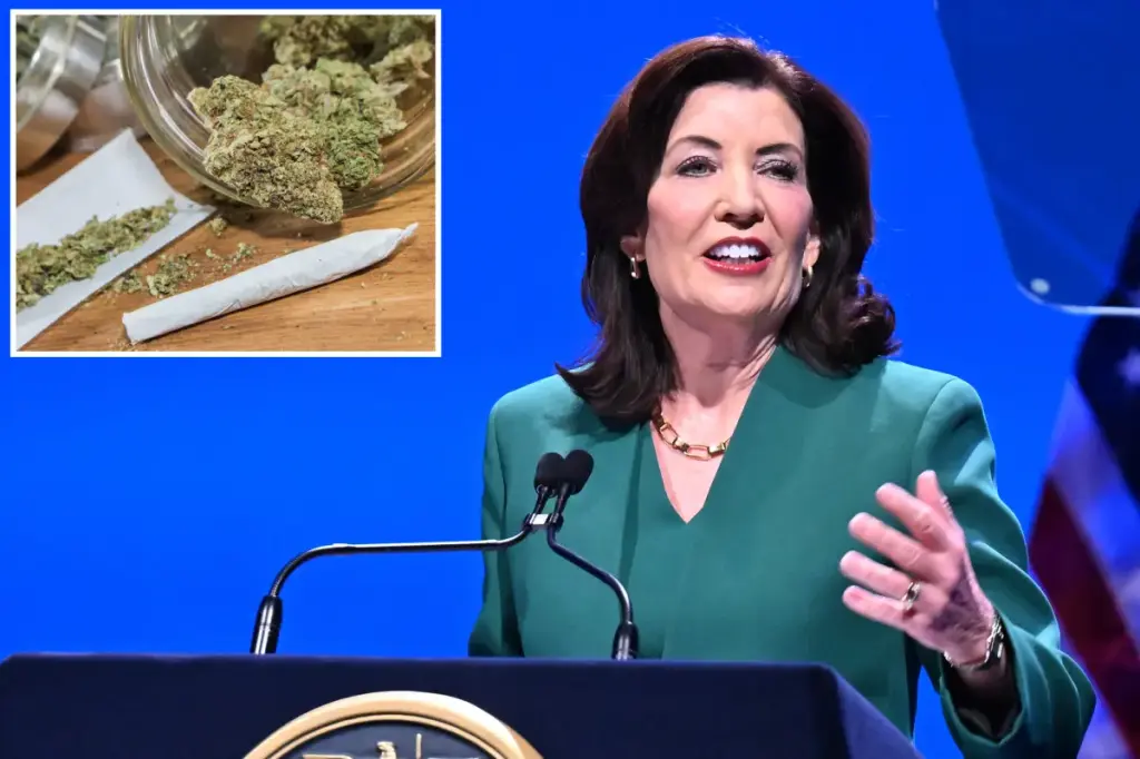 Hochul aims to establish a medical marijuana center, but opponents argue the proposal is flawed.