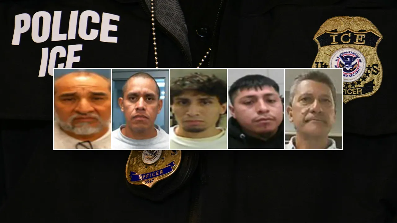 ICE detains 5 undocumented individuals with histories of violent offenses within a day