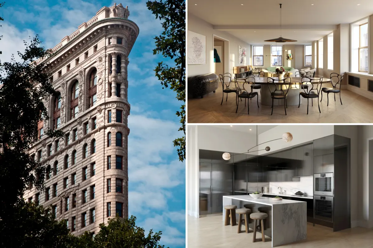 Inside the first home available for sale in NYC's Flatiron Building