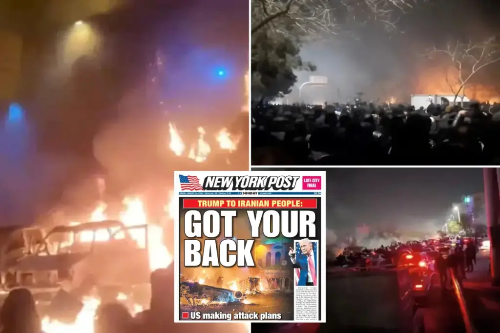 Iran issues warning that US forces and Israel could be targeted if America responds to protests amid increasing death toll