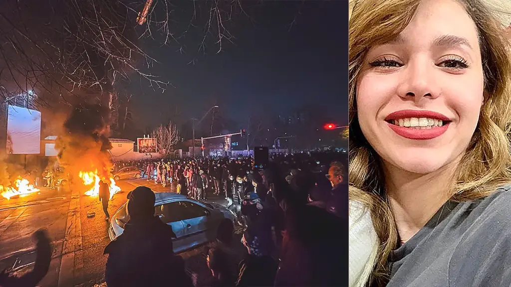 Iranian student Rubina Aminian shot during protests in Tehran amid crackdown