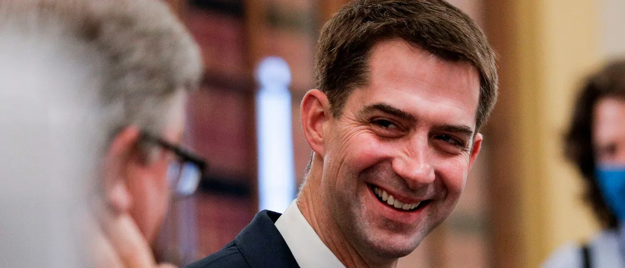 Is a Left-Wing Activist Pretending to Be a Farmer to Challenge Tom Cotton?