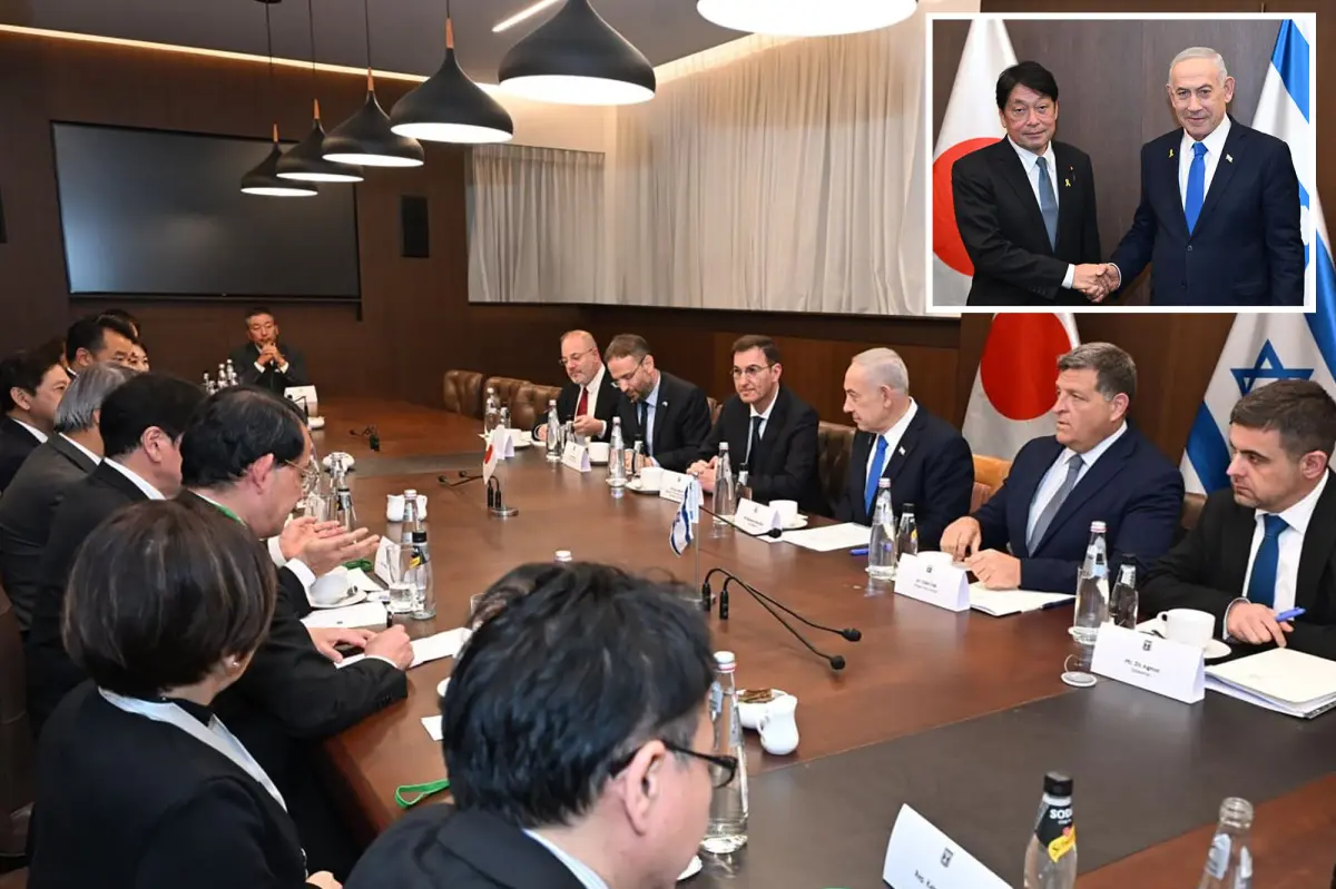 Israeli Prime Minister meets with Japanese legislators in Jerusalem to talk about regional challenges.