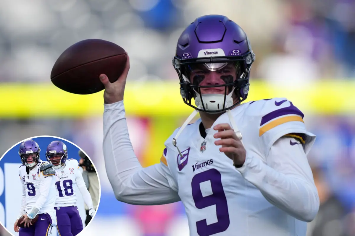 J.J. McCarthy's starting position with the Vikings could be at risk following a disappointing season.