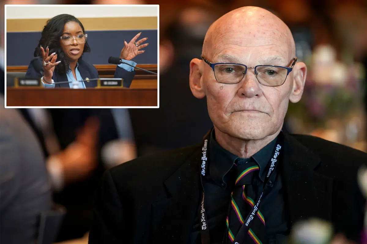 James Carville states that Jasmine Crockett's words upset those who possess 'any sense of humanity'