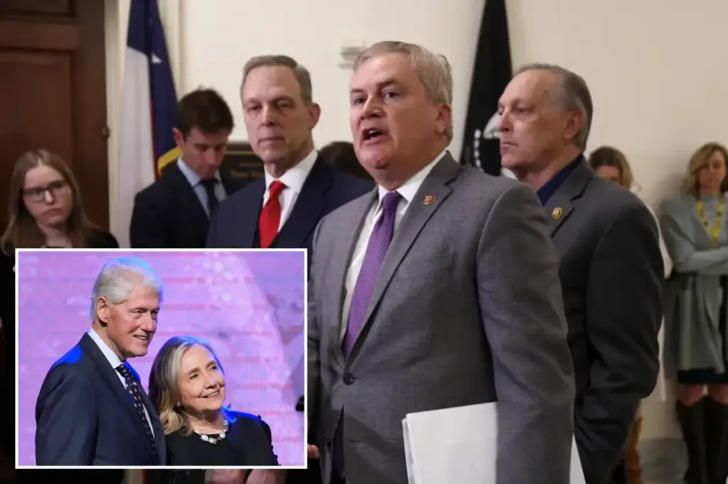 James Comer plans to hold the Clintons responsible after their absence from Epstein depositions.