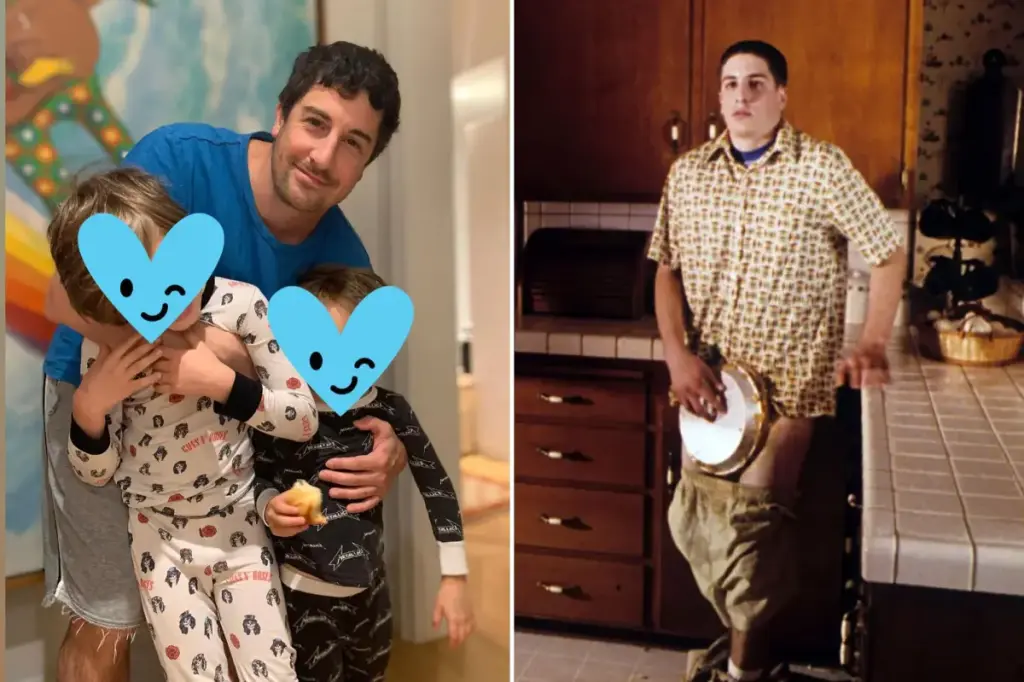 Jason Biggs explains why he shared this famous 'American Pie' scene with his 11-year-old son Sid
