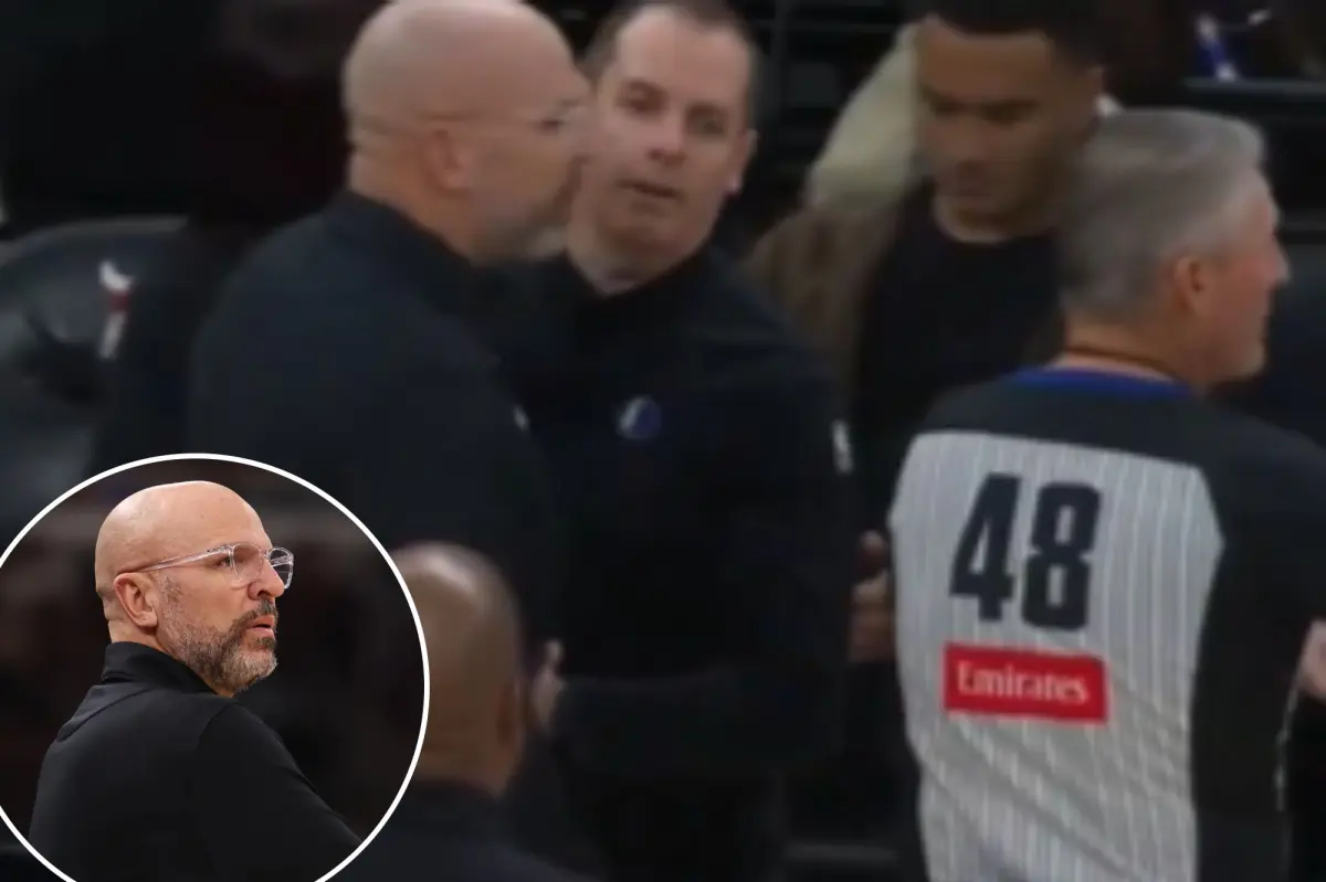 Jason Kidd is thrown out in the first quarter after altercation with Scott Foster