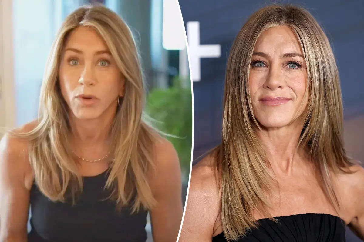 Jennifer Aniston reveals that her famous blonde hair is not real.