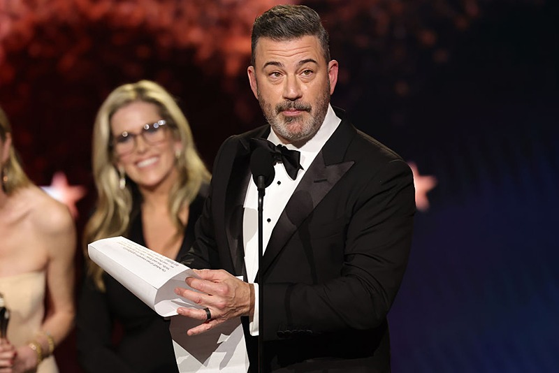 Jimmy Kimmel aims at ‘Donald Jennifer Trump’ after winning Best Talk Show, describing his departure from TV as an almost ‘near death experience’