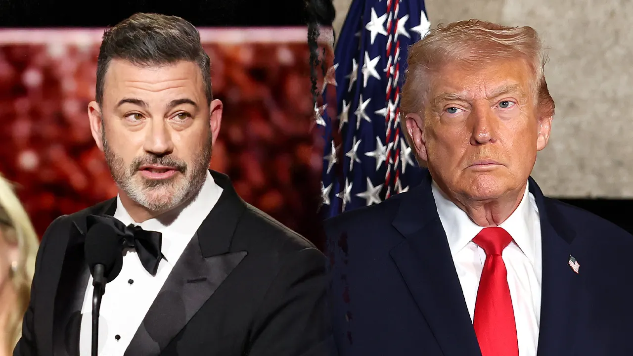 Jimmy Kimmel targets President Donald Trump in his acceptance speech