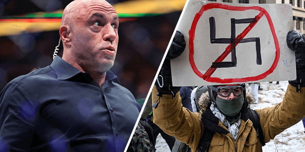 Joe Rogan describes Minnesota's anti-ICE protests as planned efforts to create disorder.