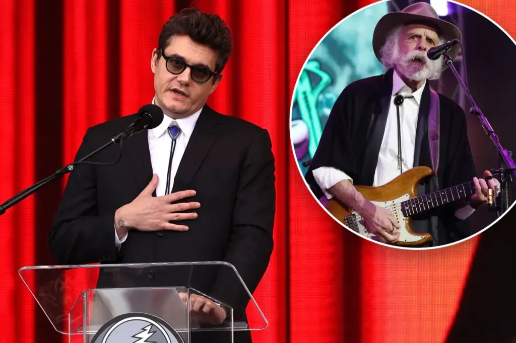 John Mayer gives a heartfelt tribute for the late Grateful Dead co-founder Bob Weir