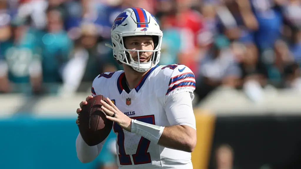 Josh Allen leads Bills to end road playoff struggle with victory against Jaguars