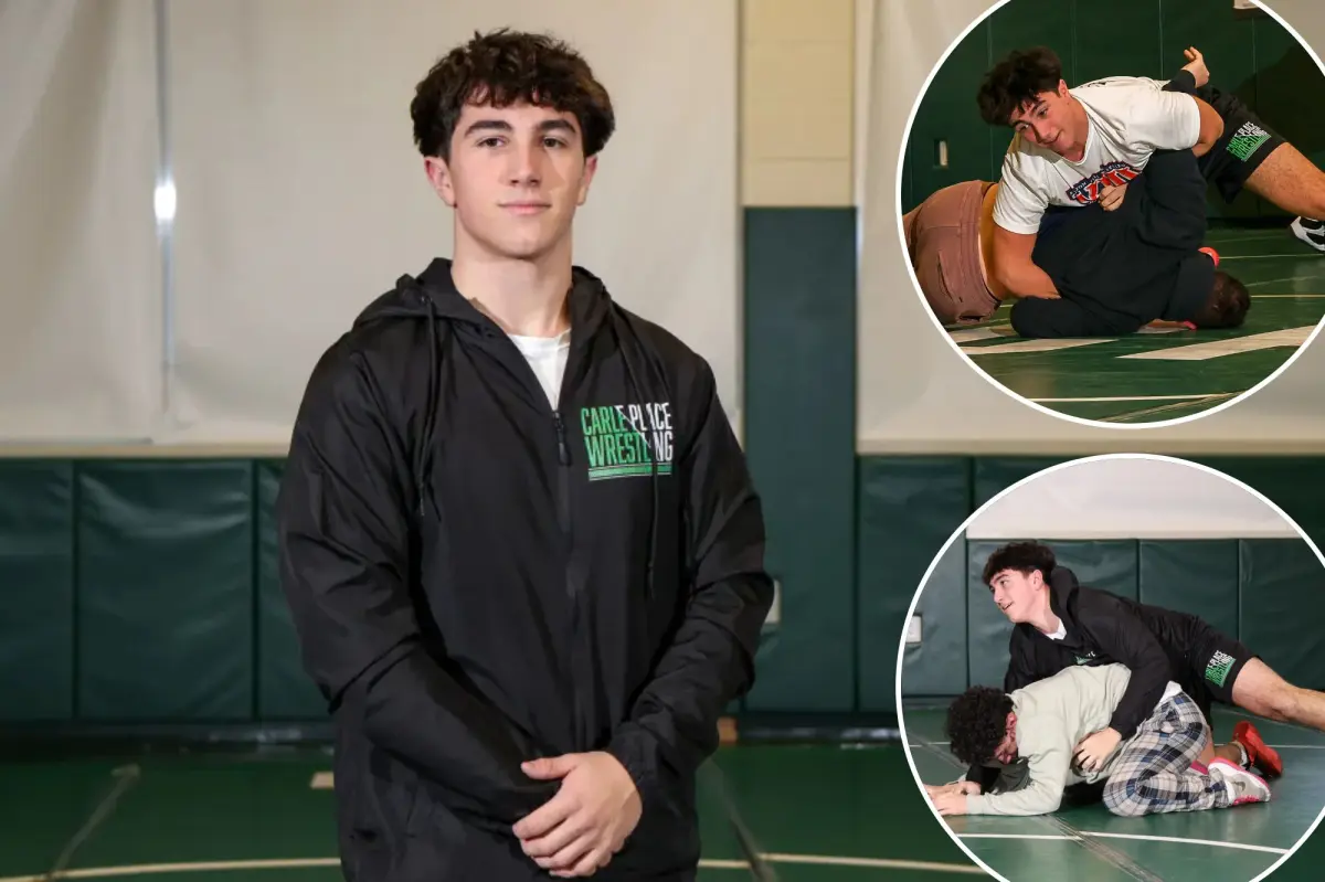 Justin Powers leveraging his success in Carle Place wrestling to pursue a state championship