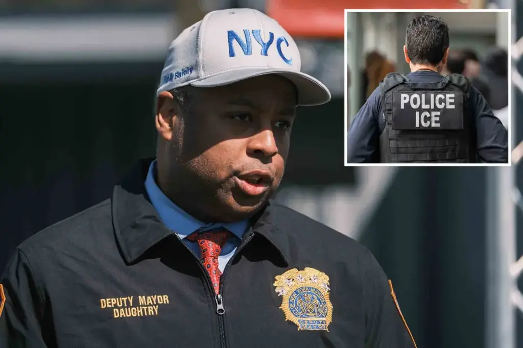 Kaz Daughtry, deputy to Eric Adams, now collaborating with Trump's ICE in New York