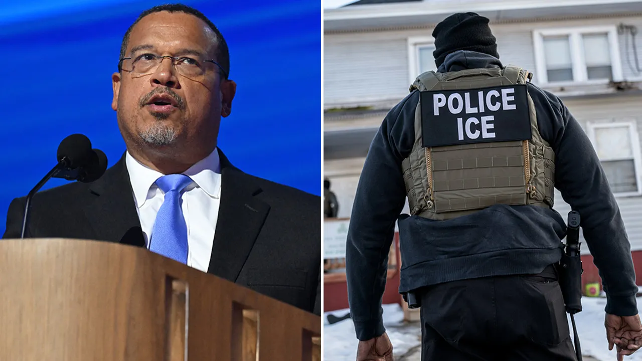Keith Ellison rejects claims about Tom Homan's agreement on ICE jail notifications.