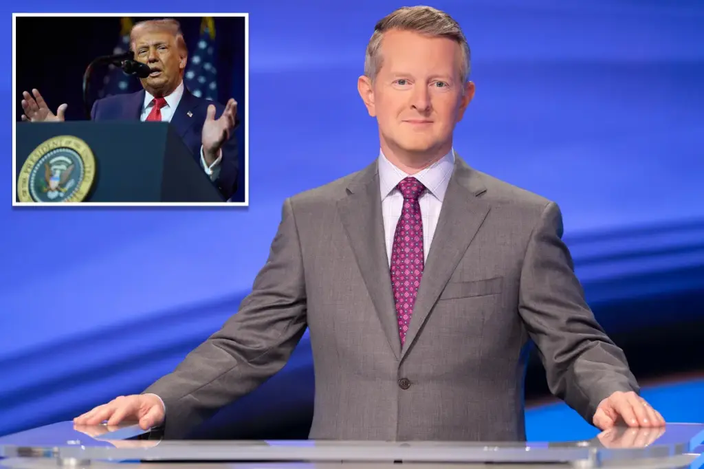 Ken Jennings, the host of Jeopardy!, expresses support for a 2028 candidate promising to prosecute the Trump administration.