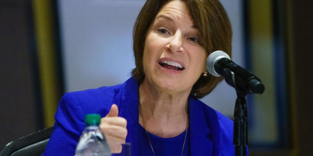 Klobuchar campaigns for Minnesota governor with an anti-ICE stance