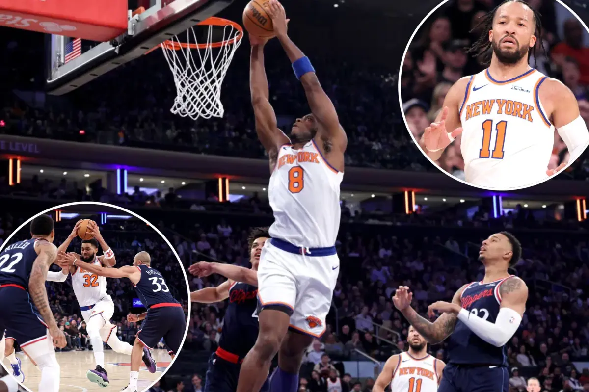 Knicks secure win over Clippers to end four-game losing streak