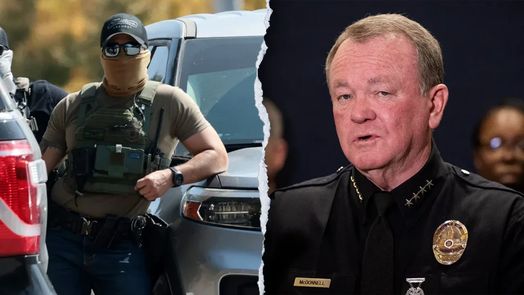 LAPD will not uphold California's prohibition on masked federal immigration officers.