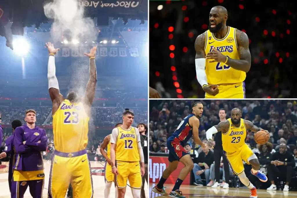 LeBron James and the Lakers fall to the Cleveland Cavaliers 129-99