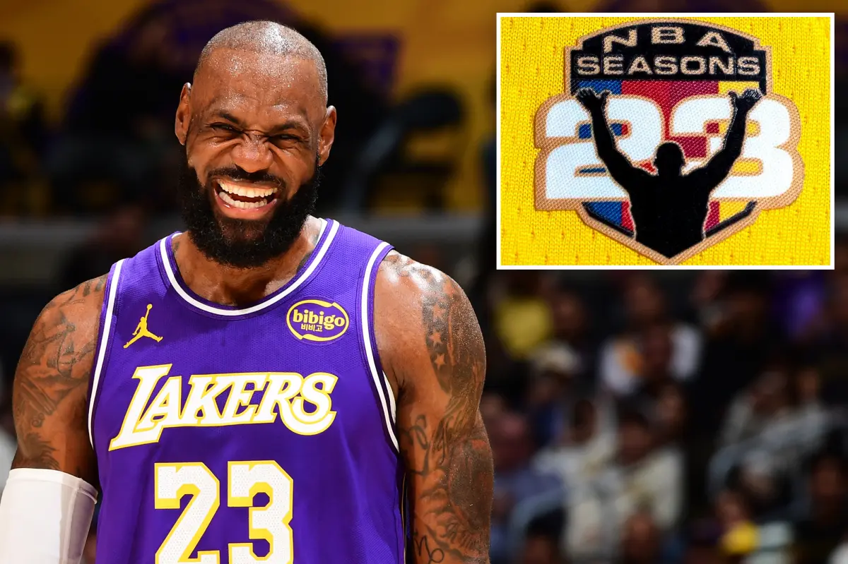 LeBron James will sport a unique jersey patch for the remainder of the NBA season.