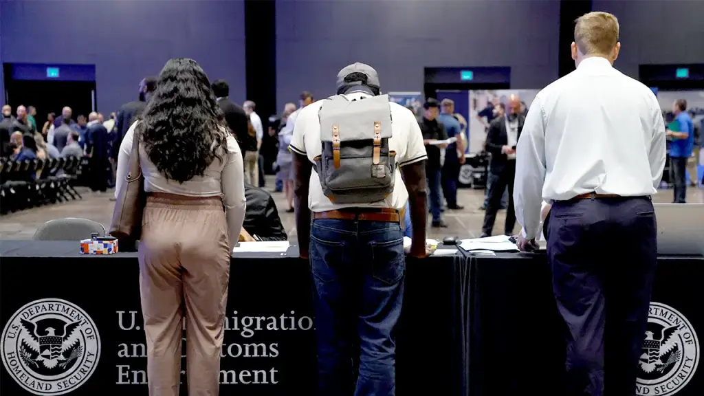 Liberal author criticizes ICE for carelessness in accepting her job application.
