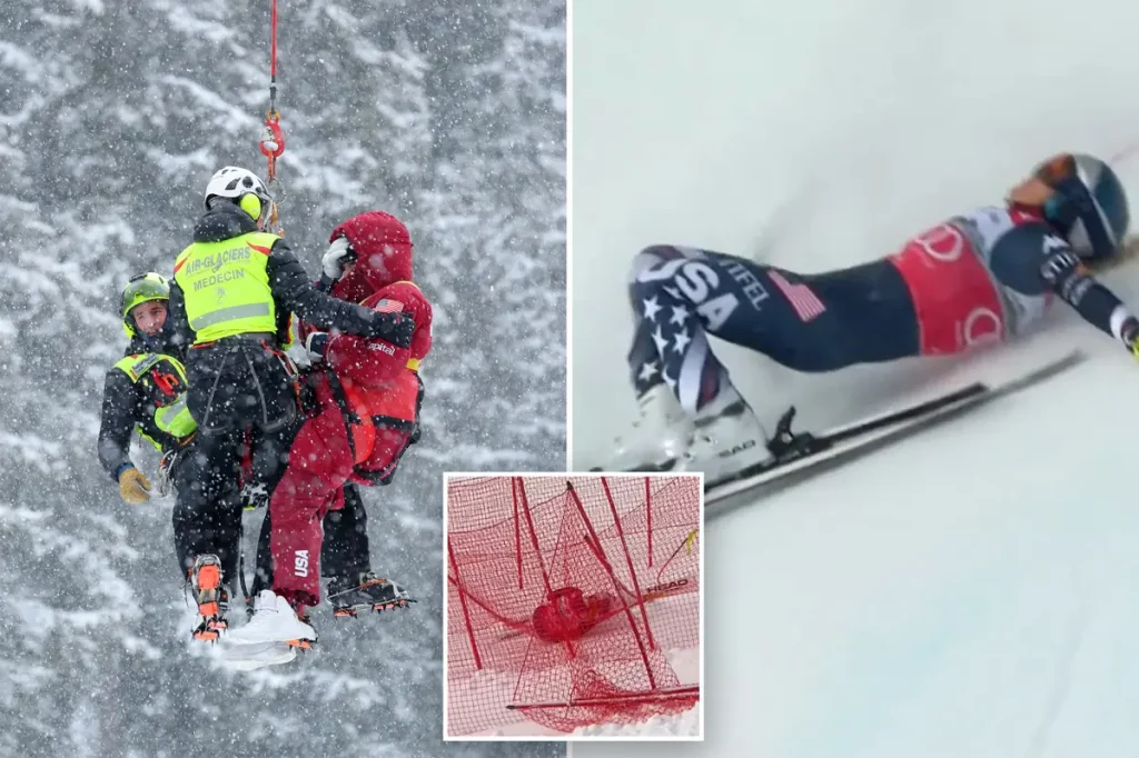 Lindsey Vonn hurt in accident during last downhill race a week before the 2026 Winter Olympics