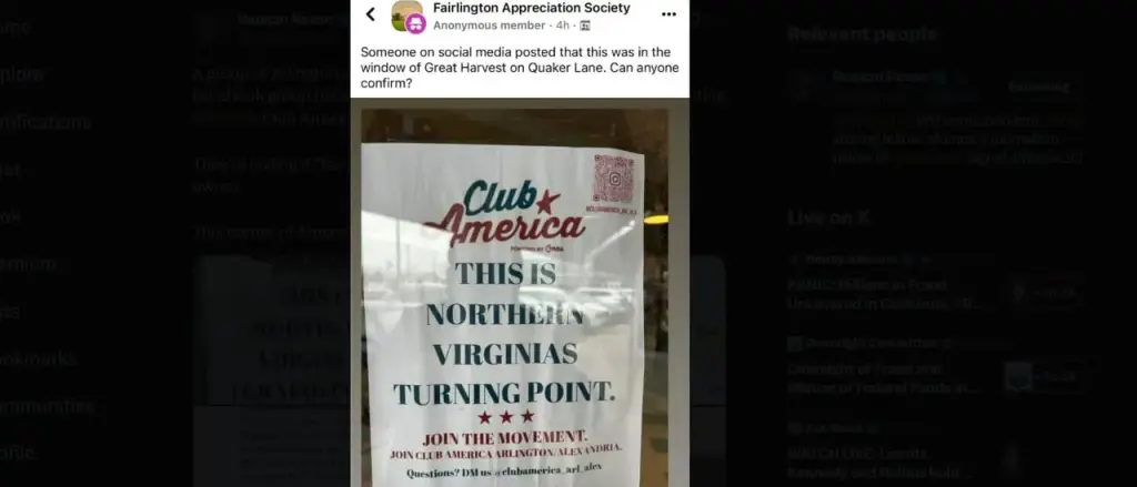 Local Liberals React Strongly After A Supportive Bread Shop Displays TPUSA Flyer In Window