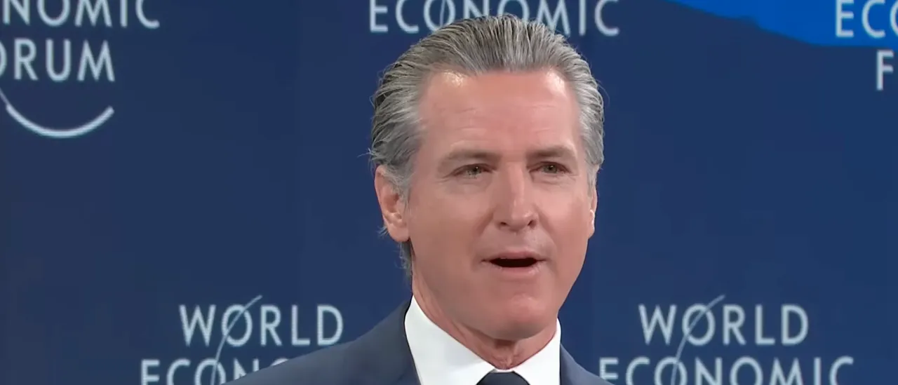 Look at Gavin Newsom's reaction as the interviewer throws one insult after another.