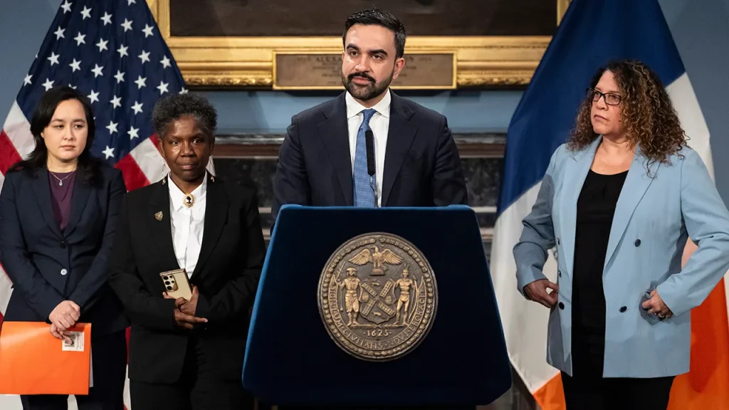 Mamdani advocates for dissolving the NYPD protest unit and taxing the wealthiest New Yorkers.