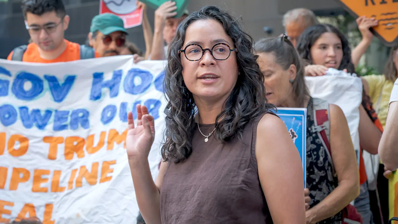 Mamdani supporter, a democratic socialist, is campaigning for a US House position in New York.