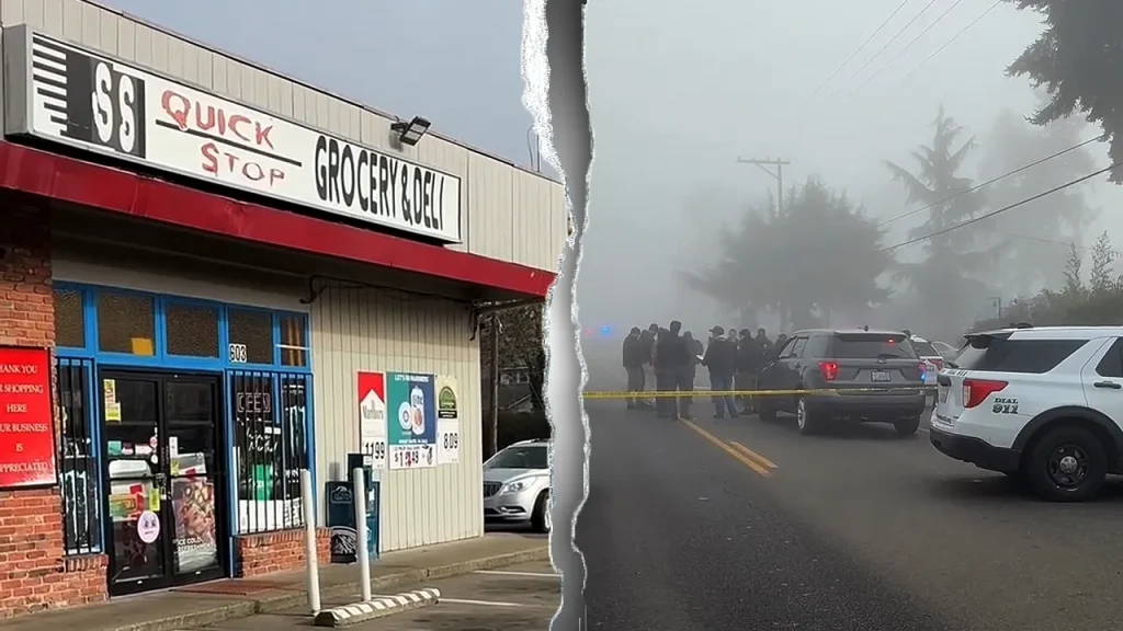 Man shot and killed by police after stabbing a person and a dog in Washington