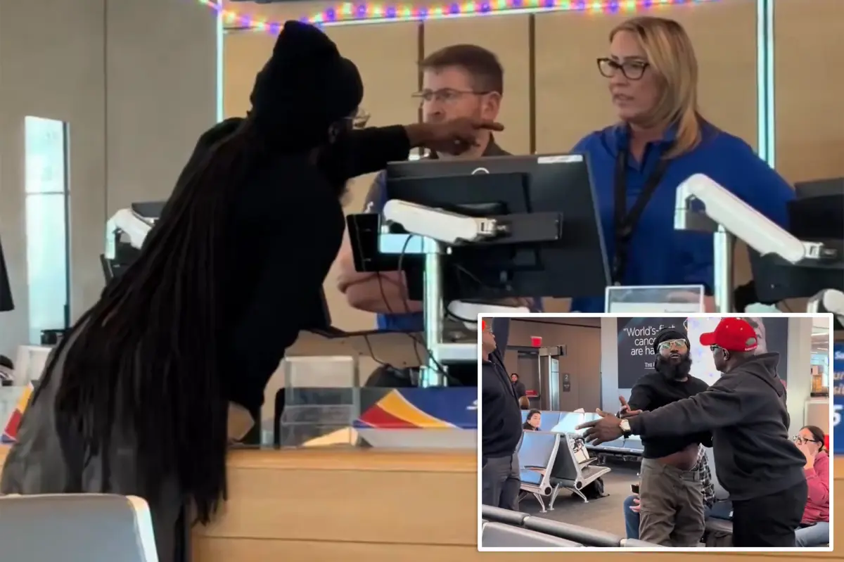 Man threatens to hit Southwest employees amid airport chaos