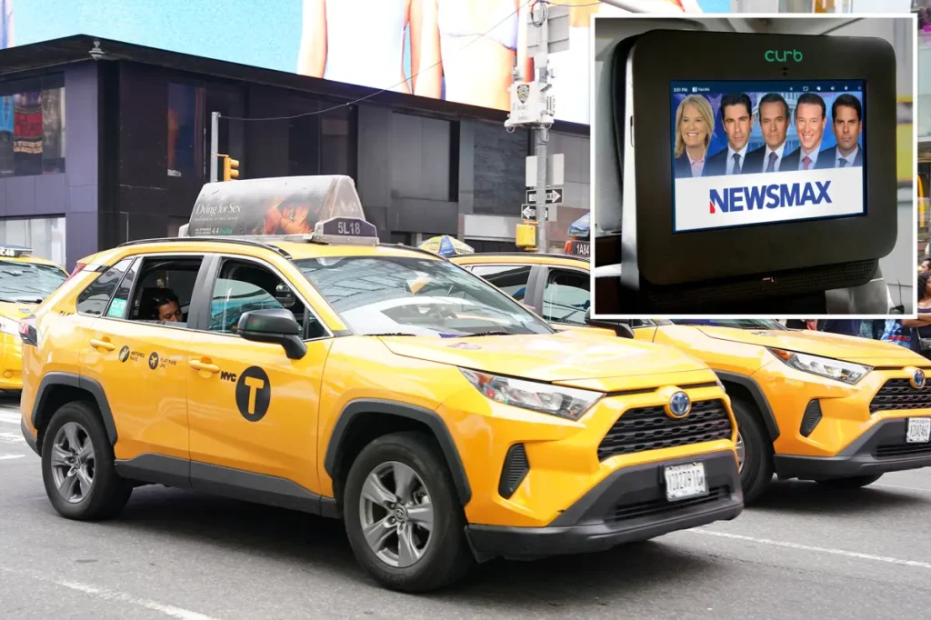 Manhattan borough president calls on Mamdani to remove Newsmax from NYC taxi screens