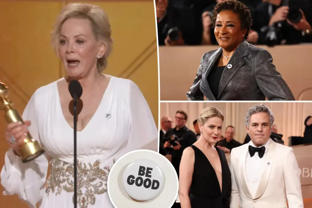 Mark Ruffalo, Wanda Sykes, and Jean Smart issue an anti-ICE statement at the 2026 Golden Globes