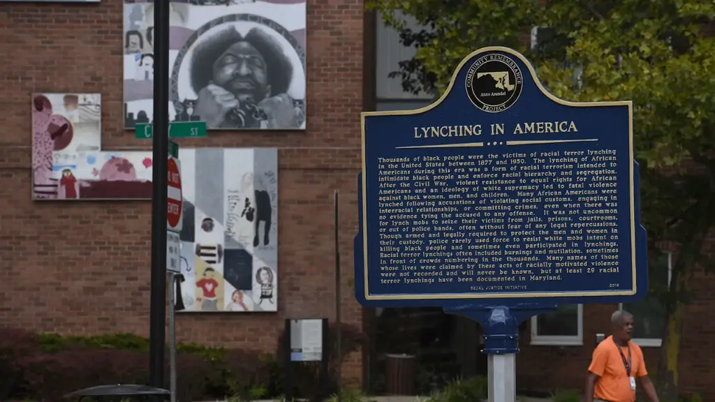 Maryland suggests $100K compensation for the descendants of lynching victims