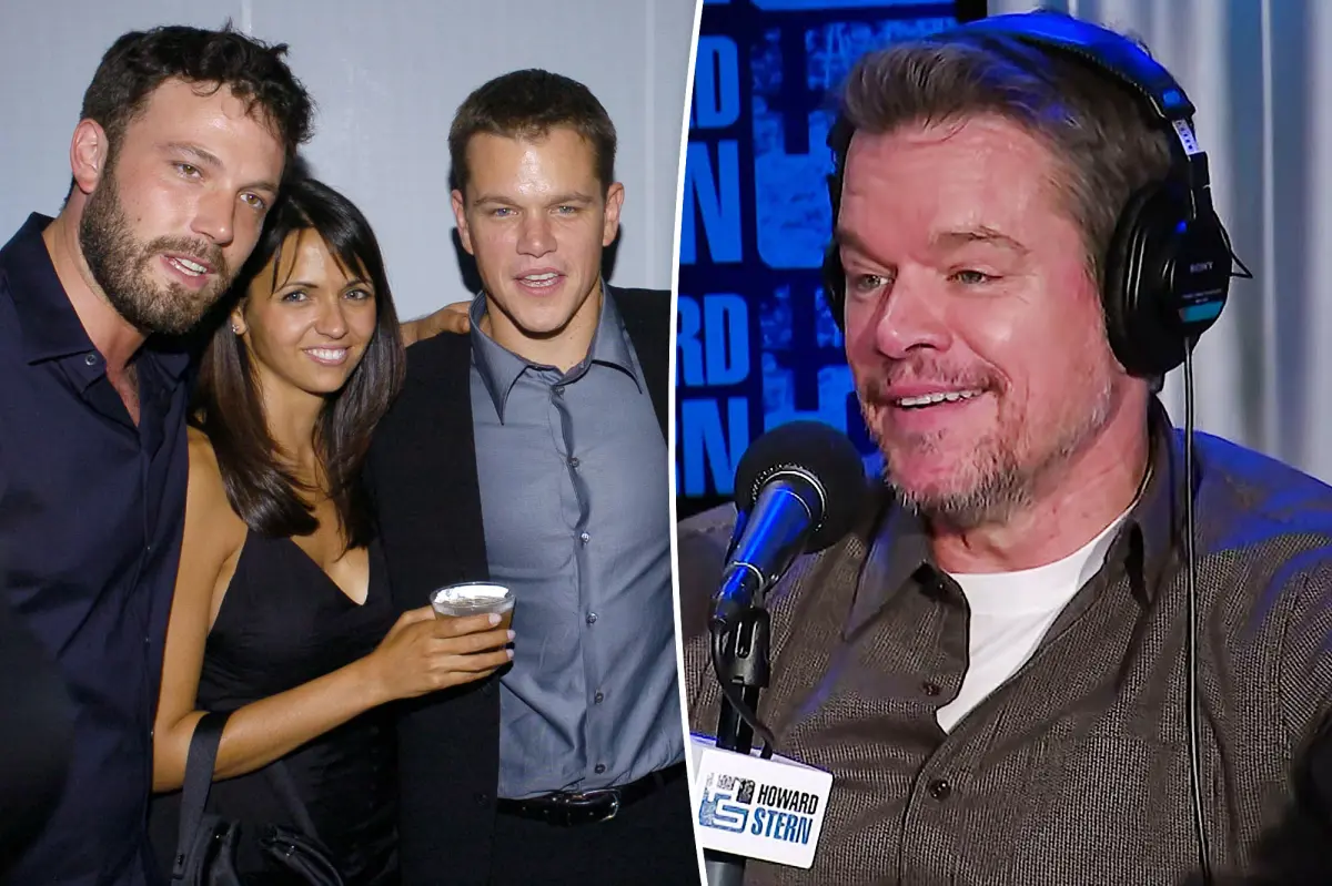 Matt Damon reveals that his wife Luciana Barroso had a crush on Ben Affleck before they met.