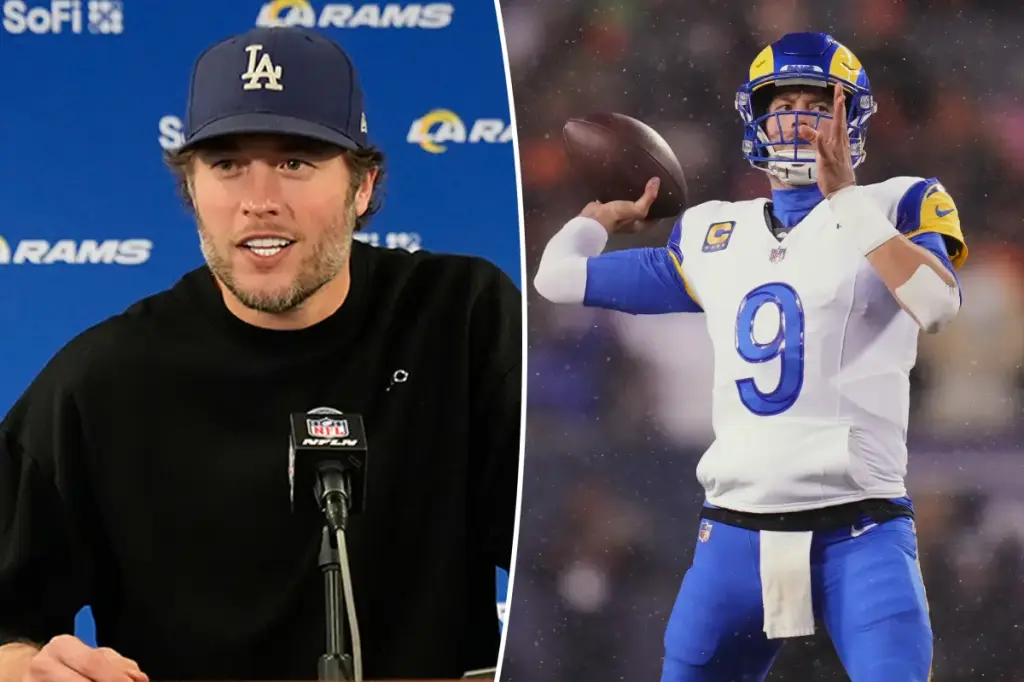 Matthew Stafford recognized as the 2025 PFWA Most Valuable Player